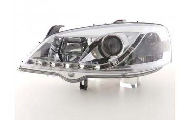 Daylight headlight LED DRL look Opel Astra G 98 03 chrome