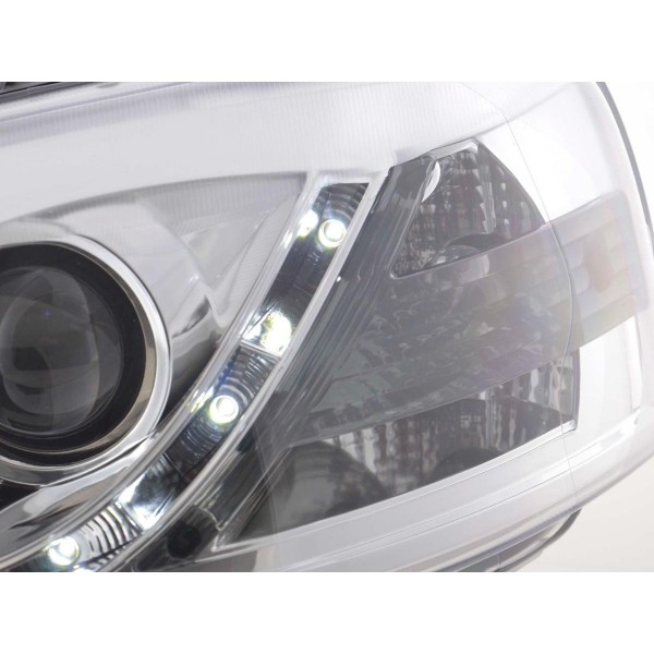 Daylight headlight LED DRL look Opel Astra G 98 03 chrome