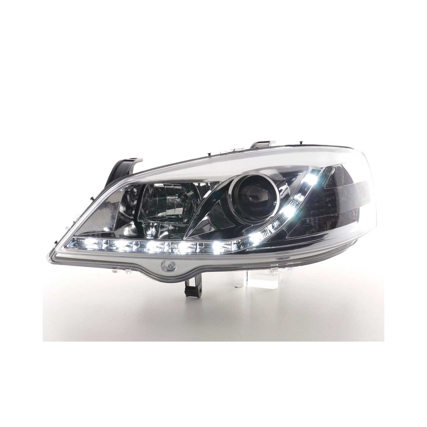 Daylight headlight LED daytime running lights Opel Astra G 98 03 chrome