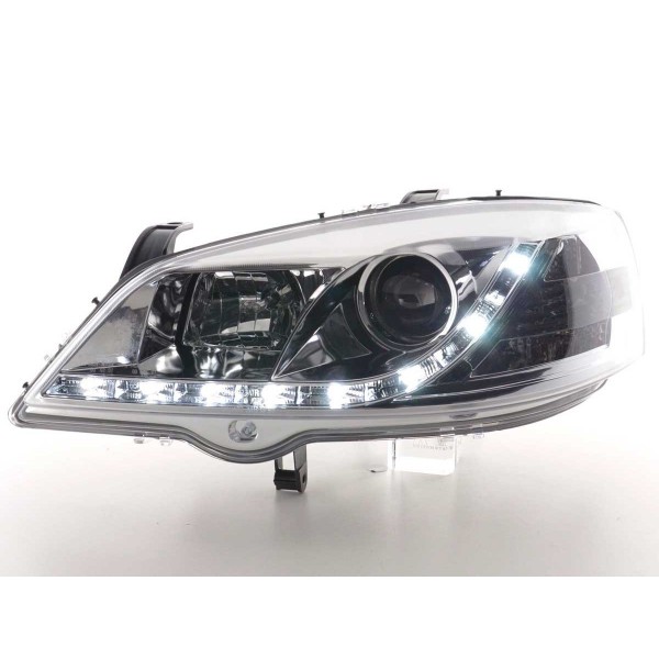 Daylight headlight LED daytime running lights Opel Astra G 98 03 chrome