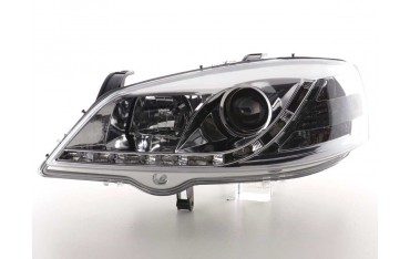 Daylight headlight LED daytime running lights Opel Astra G 98 03 chrome