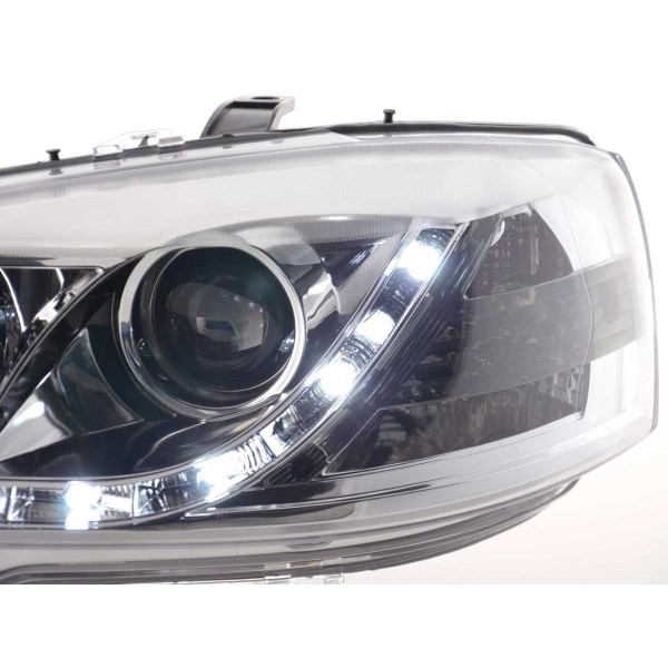 Daylight headlight LED daytime running lights Opel Astra G 98 03 chrome