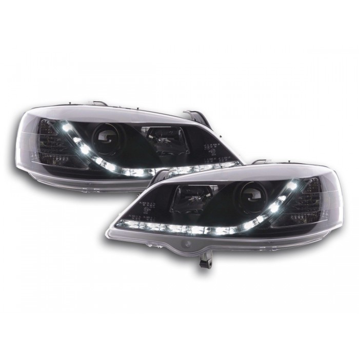 Daylight headlight LED daytime running lights Opel Astra G 98 03 black