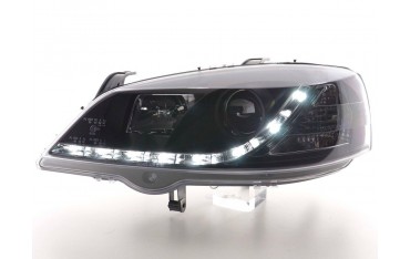 Daylight headlight LED daytime running lights Opel Astra G 98 03 black