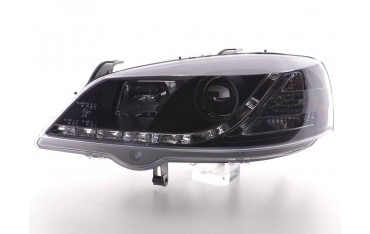Daylight headlight LED daytime running lights Opel Astra G 98 03 black