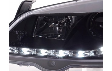 Daylight headlight LED daytime running lights Opel Astra G 98 03 black