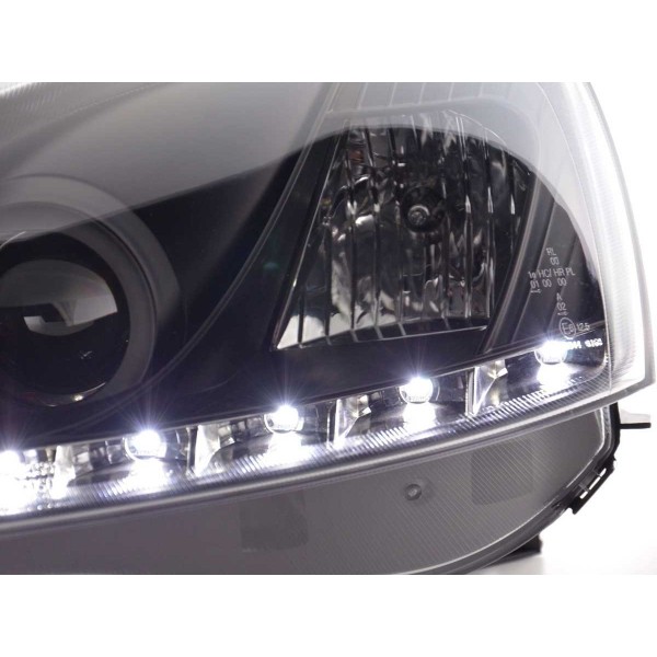 Daylight headlight LED DRL look Opel Corsa C 01 06 black