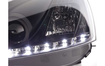 Daylight headlight LED DRL look Opel Corsa C 01 06 black
