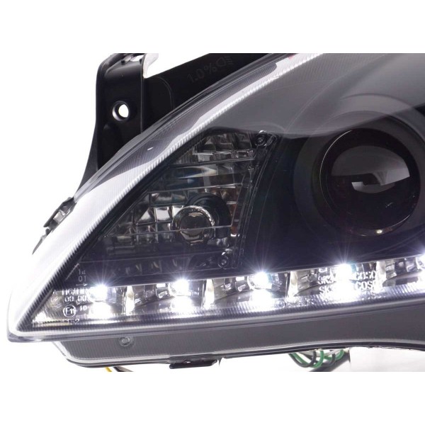 Daylight headlight LED DRL look Opel Corsa C 01 06 black