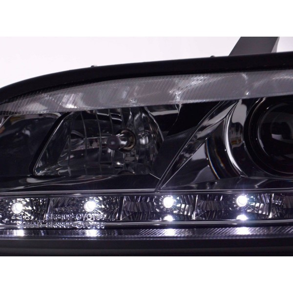 Daylight headlight LED DRL look Opel Vectra B 96 99 chrome