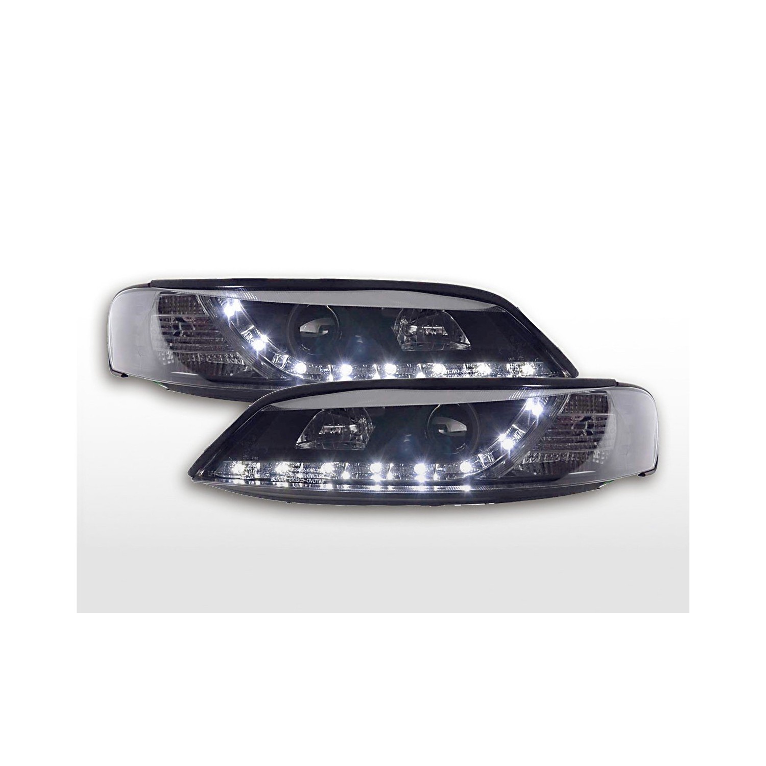 Daylight headlight LED DRL look Opel Vectra B 96 99 black
