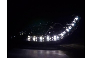 Daylight headlight LED DRL look Peugeot 206 98 chrome
