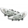 Daylight headlight LED DRL look Peugeot 207 06 chrome