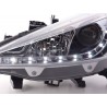 Daylight headlight LED DRL look Peugeot 207 06 chrome