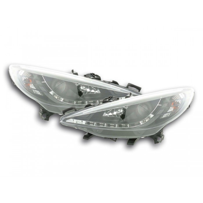 Daylight headlight LED DRL look Peugeot 207 06 black