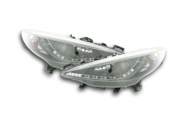 Daylight headlight LED DRL look Peugeot 207 06 black