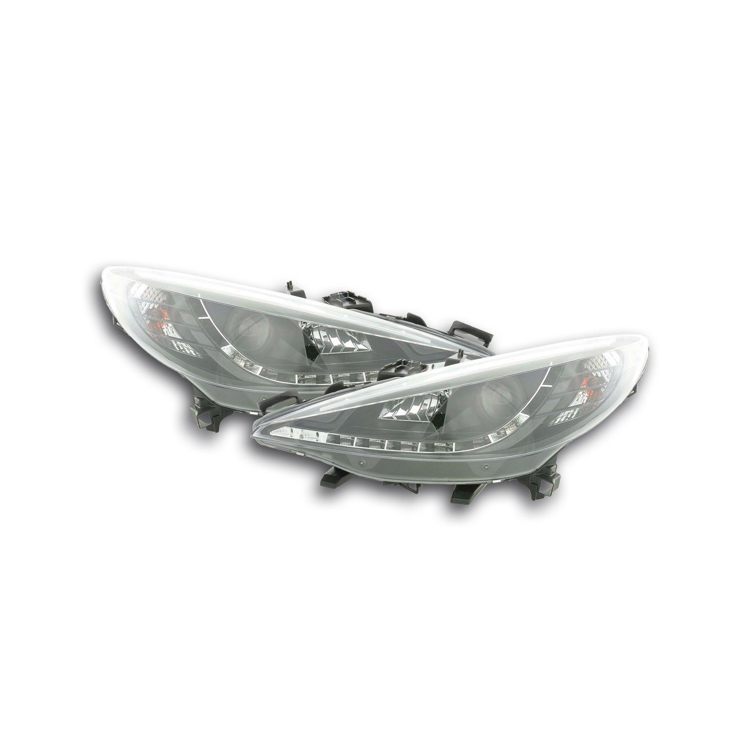Daylight headlight LED DRL look Peugeot 207 06 black