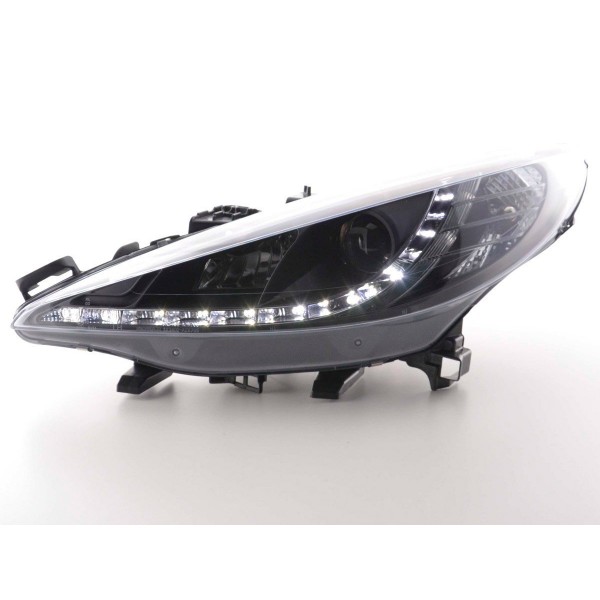 Daylight headlight LED DRL look Peugeot 207 06 black