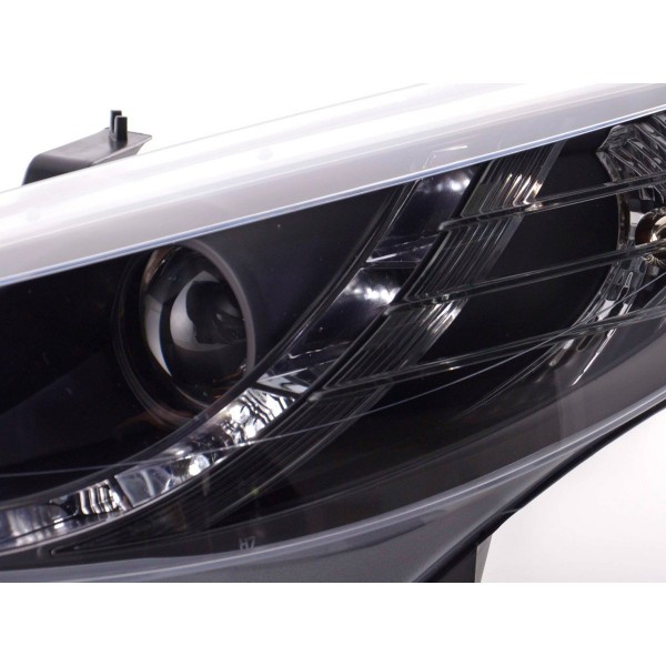 Daylight headlight LED DRL look Peugeot 207 06 black