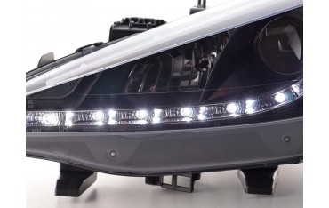 Daylight headlight LED DRL look Peugeot 207 06 black