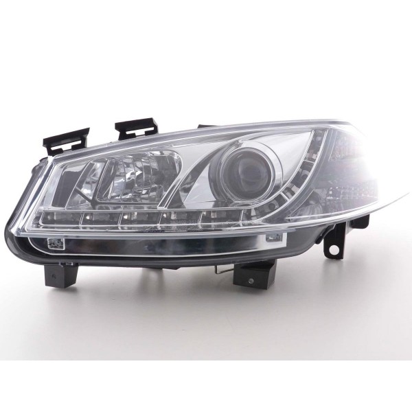 Daylight headlight LED DRL look Renault Megane 2 3 5 door 03 02 06 chrome