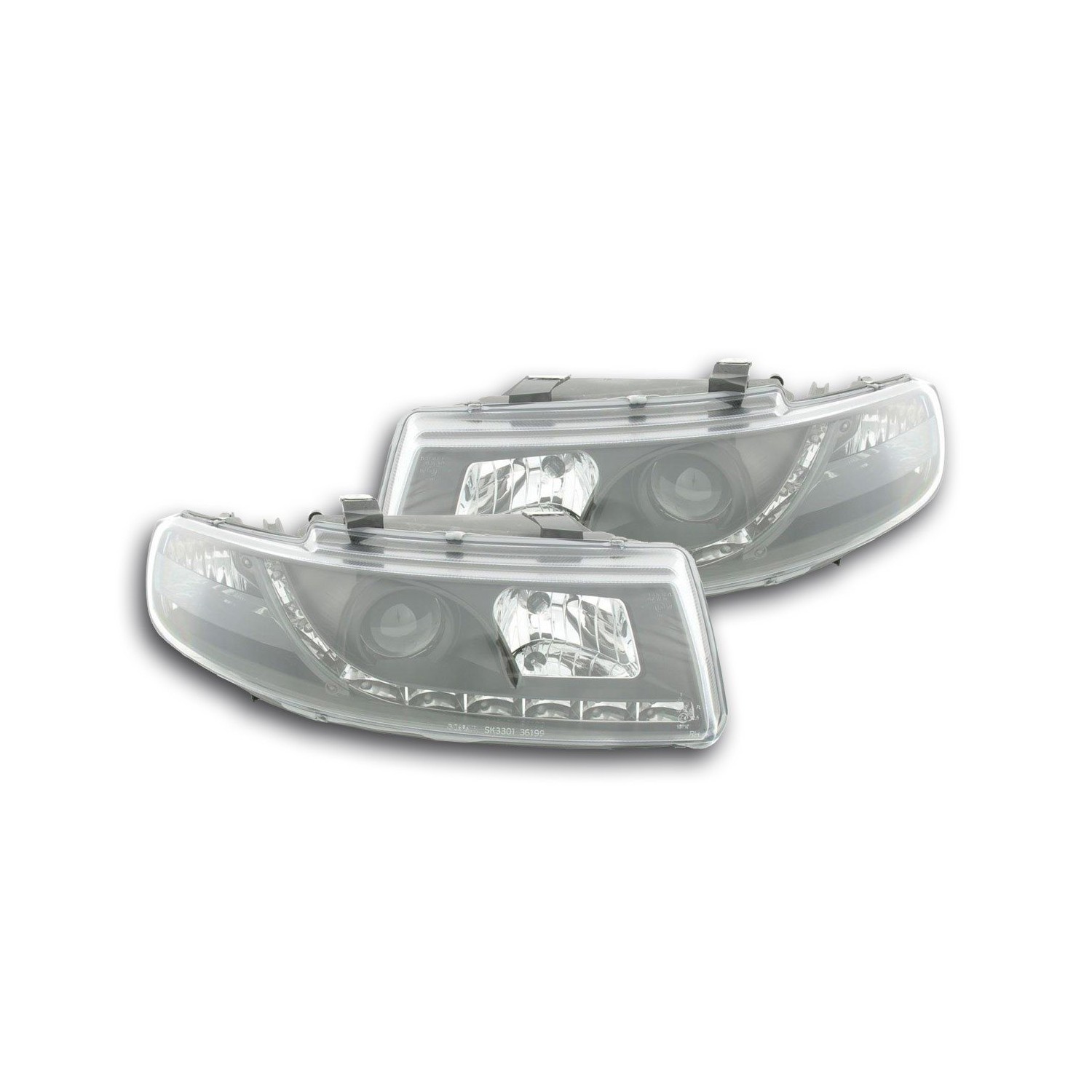 Daylight headlight LED DRL look Seat Leon type 1M 99 05 black