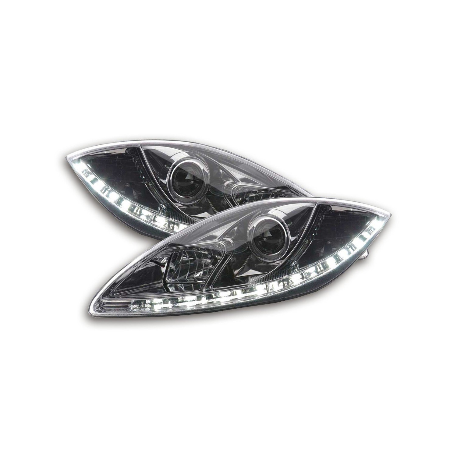 Daylight headlights LED daytime running lights Seat Leon 1P Altea Toledo 5P chrome