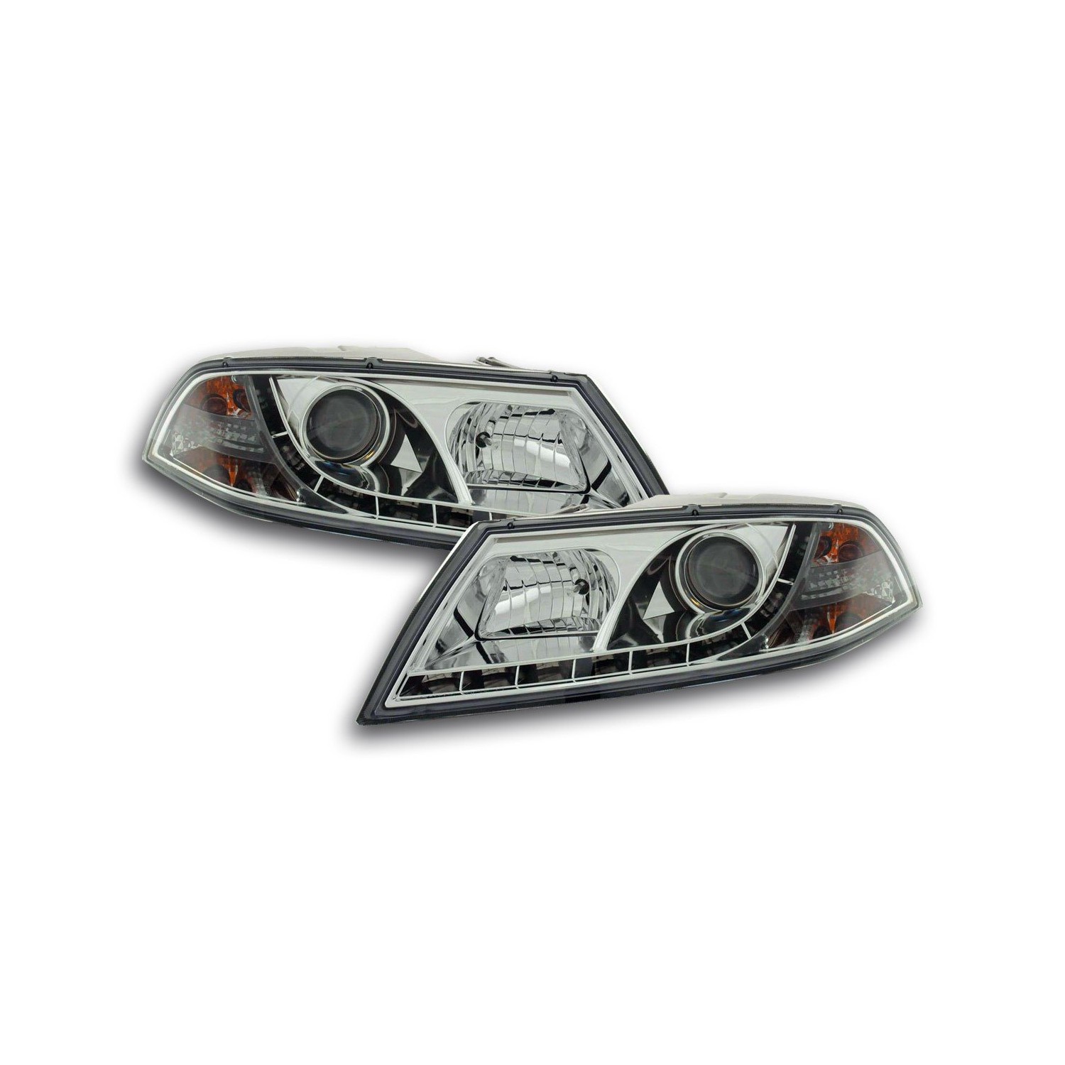 Daylight headlight LED DRL look Skoda Octavia type 1Z 04 08 chrome