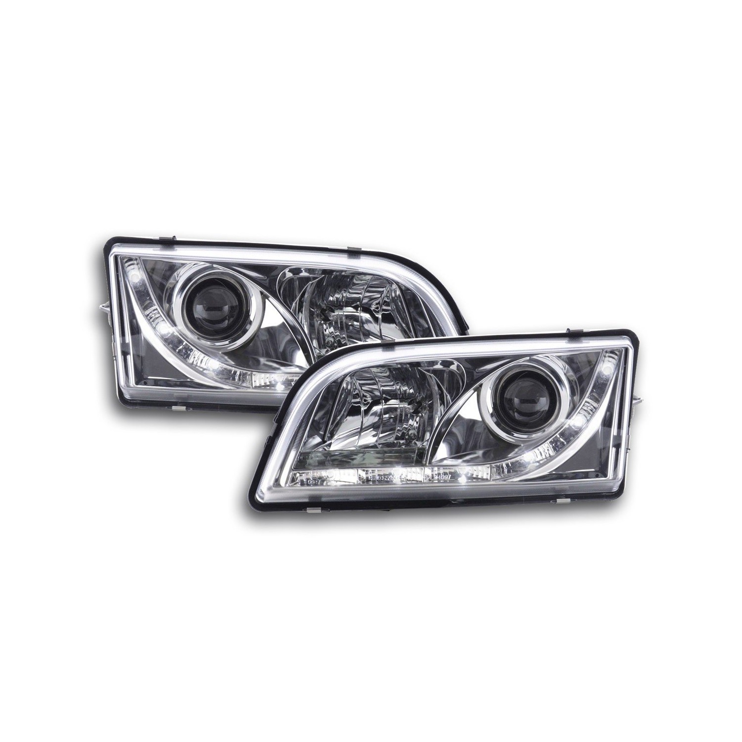 Daylight headlight LED DRL look Volvo S40 V40 type V 96 04 chrome