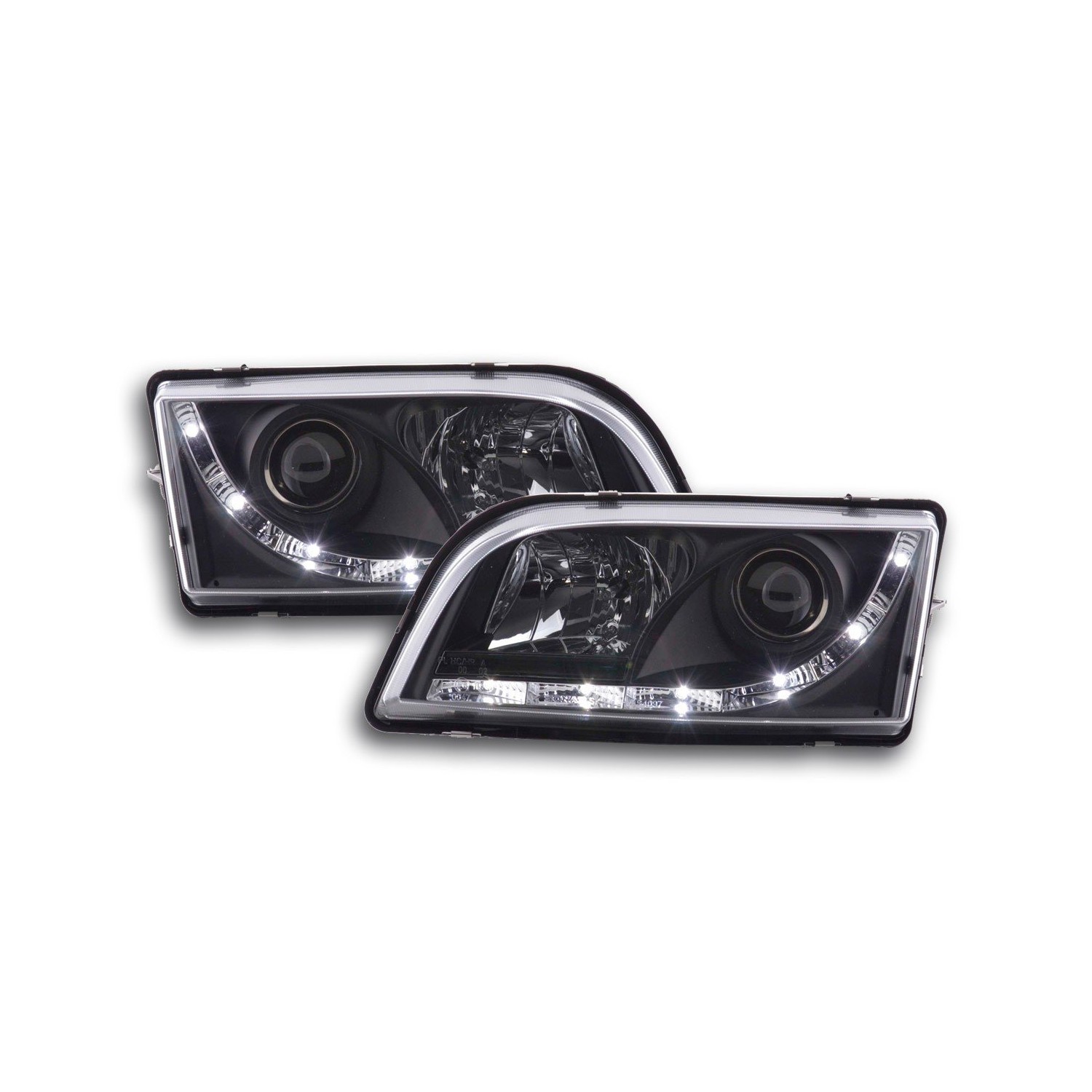 Daylight headlight LED DRL look Volvo S40 V40 type V 96 04 black