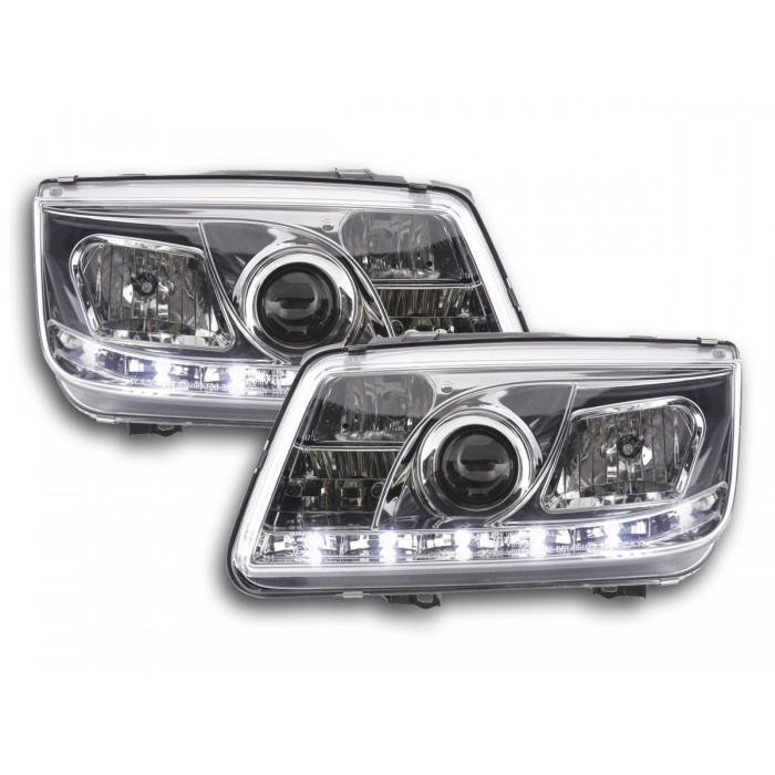Daylight headlight LED DRL look VW Bora type 1J 99 04 chrome