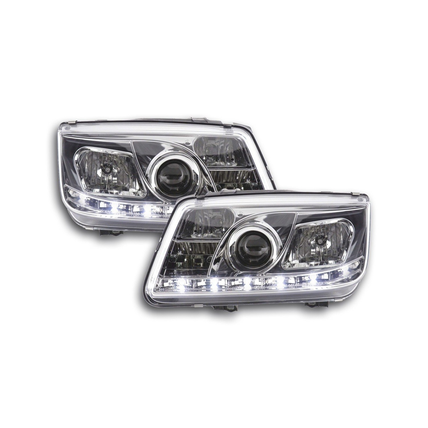 Daylight headlight LED DRL look VW Bora type 1J 99 04 chrome