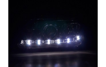 Daylight headlight LED DRL look VW Bora type 1J 99 04 chrome