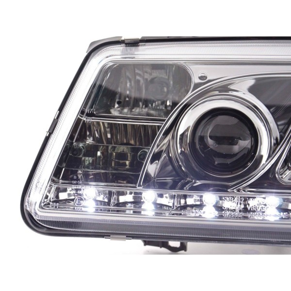Daylight headlight LED DRL look VW Bora type 1J 99 04 chrome