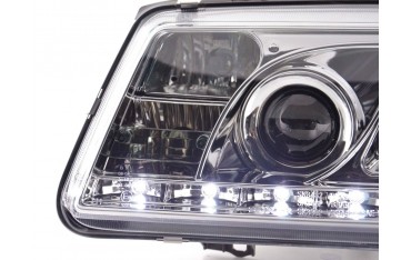 Daylight headlight LED DRL look VW Bora type 1J 99 04 chrome