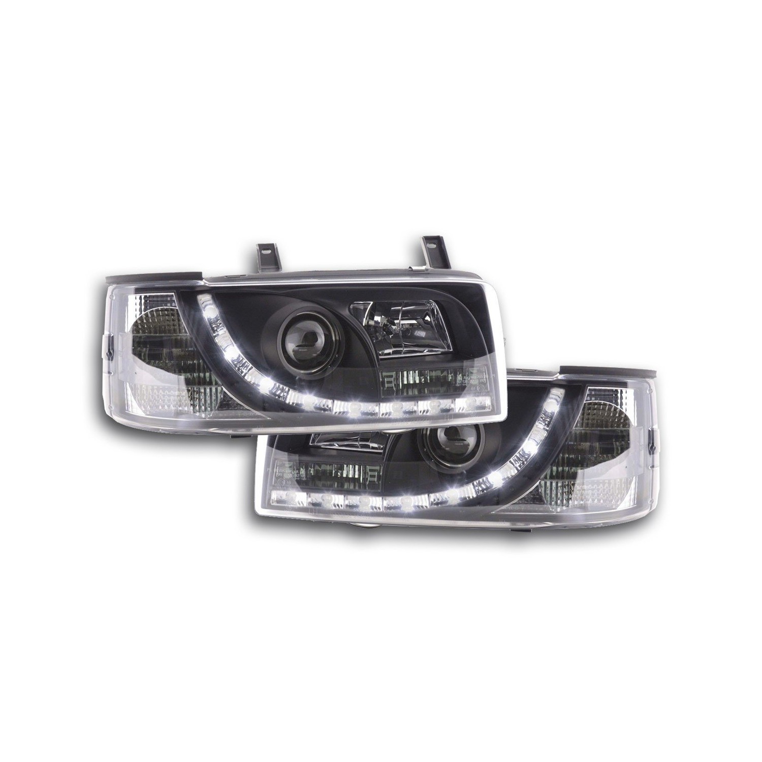 Daylight headlight LED DRL look VW Bus type T4 90 96 black