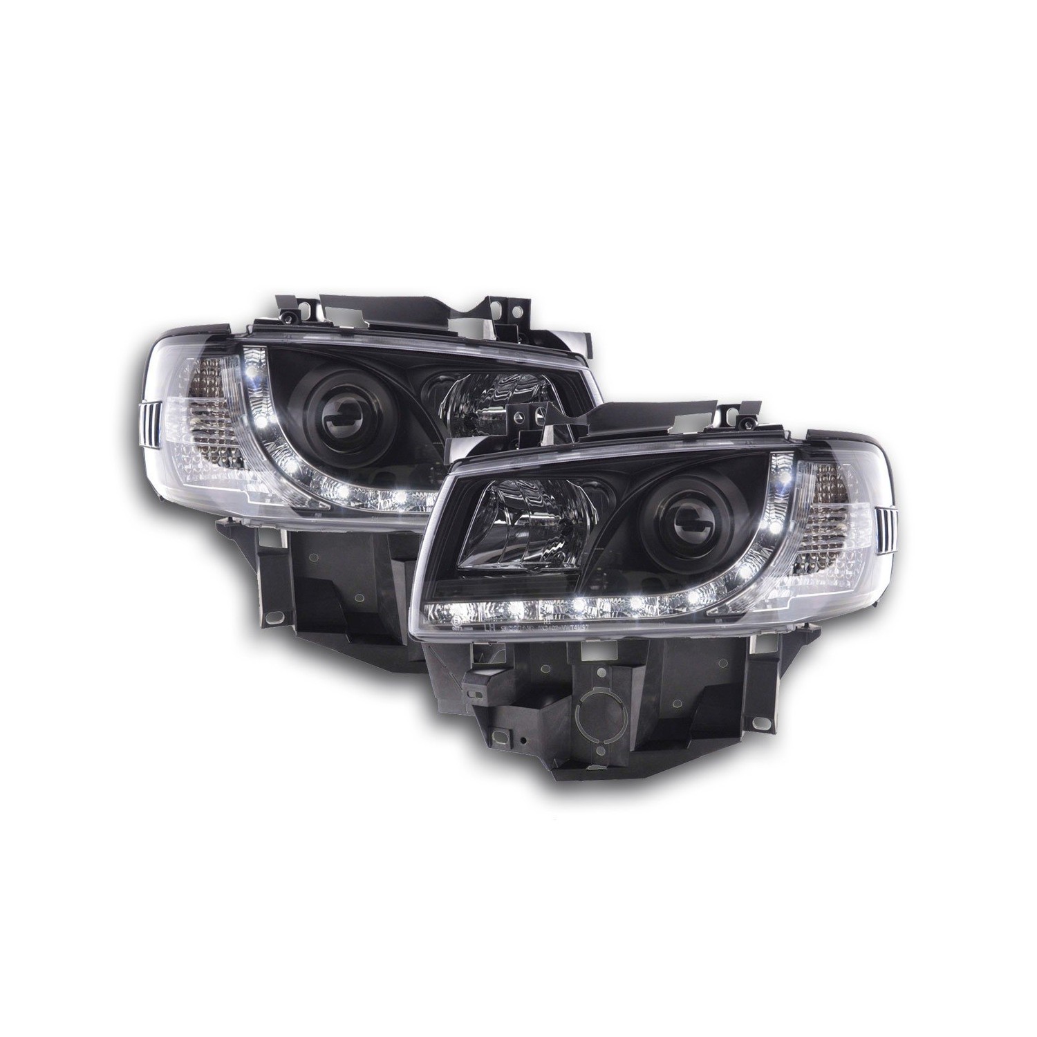 Daylight headlight LED DRL look VW Bus type T4 96 03 black