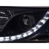 Daylight headlight LED DRL look VW bus type T5 03 09 black