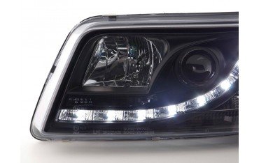 Daylight headlight LED DRL look VW bus type T5 03 09 black