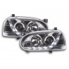Daylight headlight LED DRL look VW Golf 3 type 1HXO 1EXO 91 97 chrome