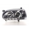 Daylight headlight LED DRL look VW Golf 3 type 1HXO 1EXO 91 97 chrome