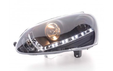 Daylight headlight LED DRL look VW Golf 5 type 1K 03 08 black