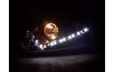 Daylight headlight LED DRL look VW Golf 5 type 1K 03 08 black