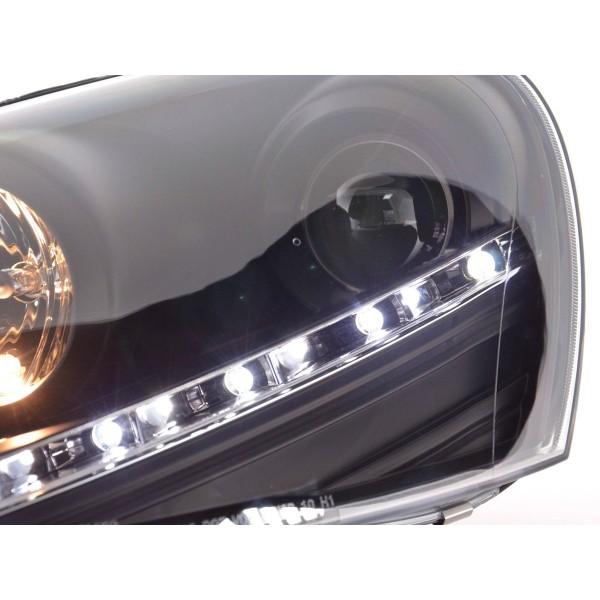 Daylight headlight LED DRL look VW Golf 5 type 1K 03 08 black