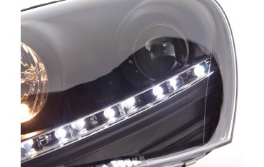 Daylight headlight LED DRL look VW Golf 5 type 1K 03 08 black