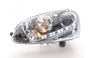 Daylight headlight LED daytime running lights VW Golf 5 type 1K 03 08 chrome