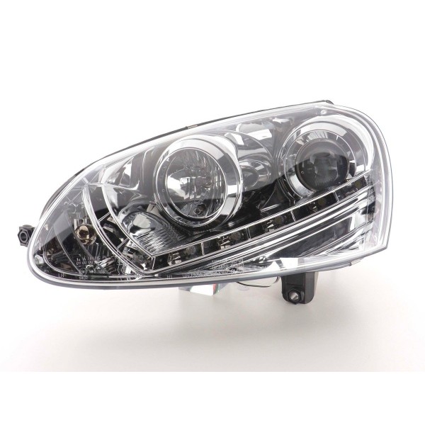 Daylight headlight LED daytime running lights VW Golf 5 type 1K 03 08 chrome