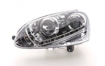 Daylight headlight LED daytime running lights VW Golf 5 type 1K 03 08 chrome