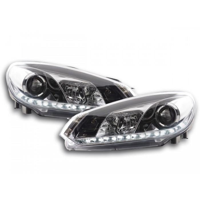 Daylight headlight LED daytime running lights VW Golf 6 type 1K 08 chrome