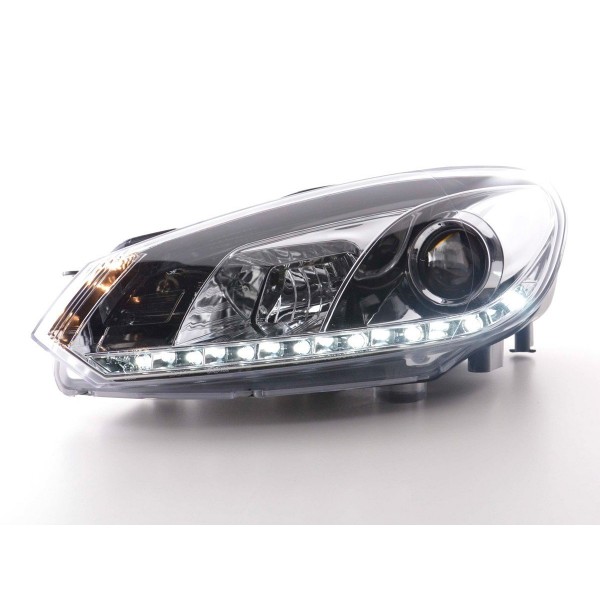 Daylight headlight LED daytime running lights VW Golf 6 type 1K 08 chrome